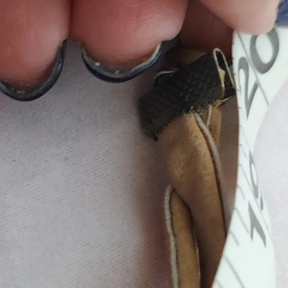 Artisan Leather Suede Floral Choker Green Brown Tan Flowers Magnetic Closure - Picture 12 of 14